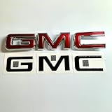 Generic Compatible with 2007-2024 GMC SIERRA only!! Pre-cut (domed) 3M emblem overlays: Gloss Black (2019-2024 1500 FRONT)