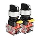 APIELE 22mm 3-Positionen-Wahlschalter 10A 440V Drucktastenschalter beibehalten (2er-Pack) APIELE 3 günstig Kaufen-APIELE 22mm 3-Positionen-Wahlschalter 10A 440V Drucktastenschalter beibehalten (2er-Pack)