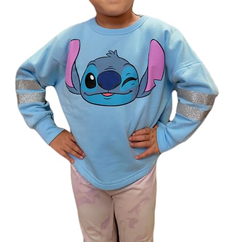 Sweat Stitch Disney manches longues : le cadeau bleu clair parfait pour fille