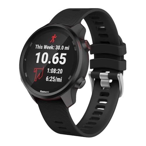 Miglior Smartwatch per ascoltare musica (Febbraio 2024) Oumida Cinturino Per Garmin Forerunner 245 /Forerunner 55 /Forerunner 645, 20mm Sgancio Rapido Bracciale Cinturini per Garmin Vivoactive 3