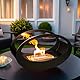 JHY DESIGN Tragbare Tischfeuerstelle 40 cm L Sauber Brennender Bioethanol-Kamin Ohne Abzug, Feuerschalentopf Mit Beidseitigem Ovalem Glas Für Innen, Außenbereich, Partys, Hochzeiten, Veranstaltungen