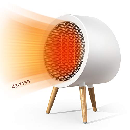 Portable Ceramic Space Heater, GoGoMart 1000W/600W Energy Efficient Bedroom Electric Heater for Offi - //coolthings.us