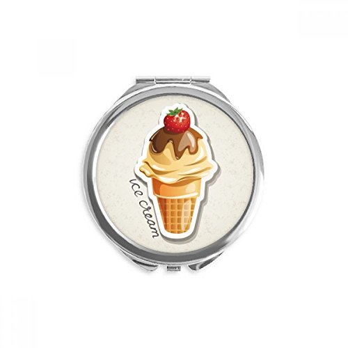 Miroir de poche chocolat fraise douce un cadeau mignon pour vos proches