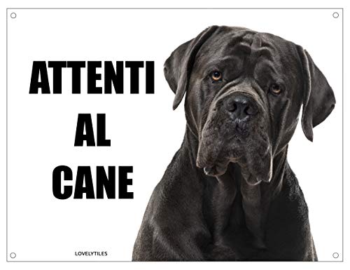 CANE CORSO attenti al cane mod 3 TARGA cartello IN...