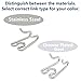 Herm Sprenger - Chrome Plated Steel Additional Prong Links for Herm Sprenger Ultra-Plus Dog Training Collar - for Medium Large Dogs - Made in Germany (3.0 mm)
