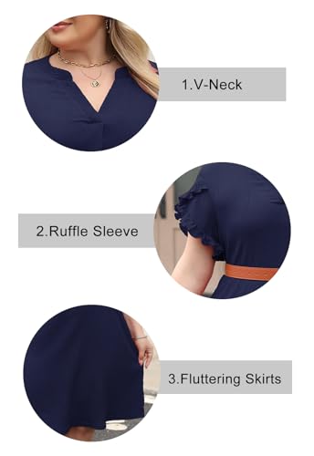 Image of Celkuser Plus Size Casual Summer Shirt Dress for Women
