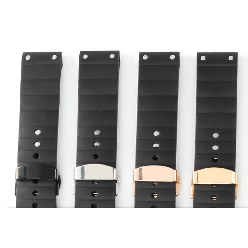Bracelet de montre en silicone 23 mm, bracelet caoutchouc for et femmes
