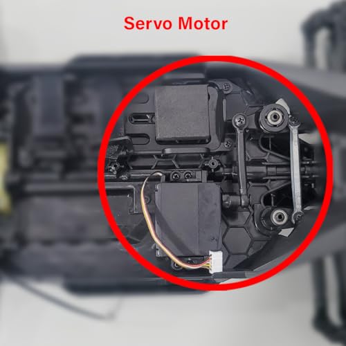 Image of Mirana Alloy Steel, Metal, Rubber, Acrylonitrile Butadiene Styrene (Abs) Spectre 4WD Accessories - Compatible Only With The Spectre 4WD Hobby Grade RC Car Toy (Servo Motor)