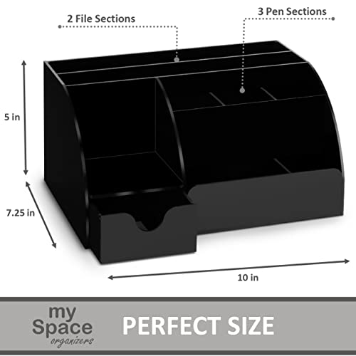 Accessoires de bureau en acrylique noir de qualité supérieure - 7