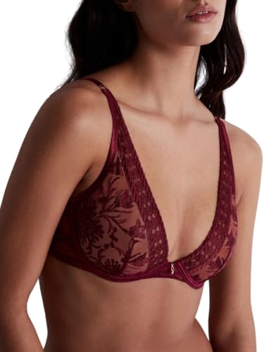 Soutien-gorge Aubade 95D rouge pour sublimer vos décolletés de soirée