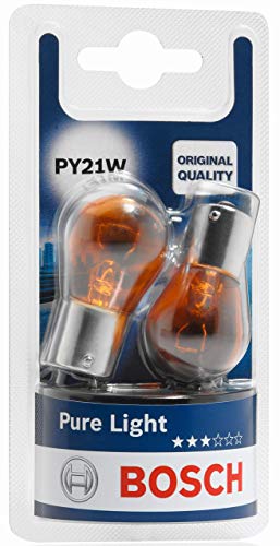 L�mparas Bosch para veh�culos Pure Light PY21W 12V 21W BAU15s (L�mpara x2)