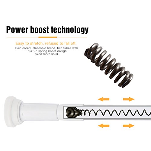 KINLO douchegordijnstang uit 1 stuk, 5080 cm, multifunctioneel