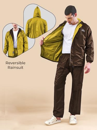 Image of LUX VENUS Reversible Rain Coat for Men.
