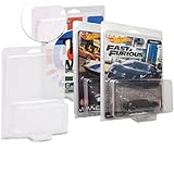 Clamshell Hot Wheels Protector Case Compatible with Premium Hot Wheels Pop Culture Series – 0.60MM Thick Clear PET hot Wheels Protector Packs Blister for Hot Wheel Toy car Set (Pack of 19)