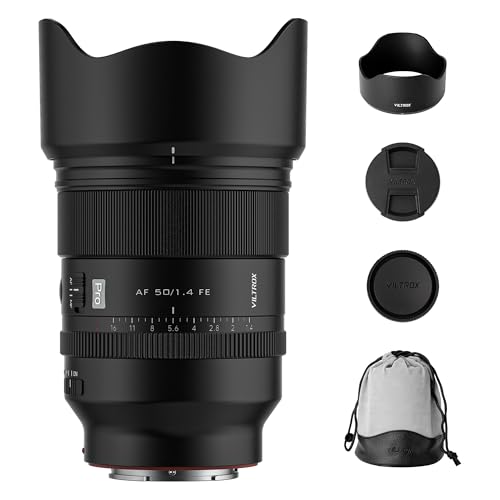 Image of VILTROX AF 50mm F1.4 Pro FE Lens for Sony E Mount, 50mm f /1.4 Auto Focus Portrait Prime Full Frame Lens with HyperVCM Motor Compatible with Sony Camera a7IV a7RV a9II a7CII ZVE1 A1 a6700 a6400