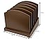 Brown File Organizer - Wood Desk Organizer