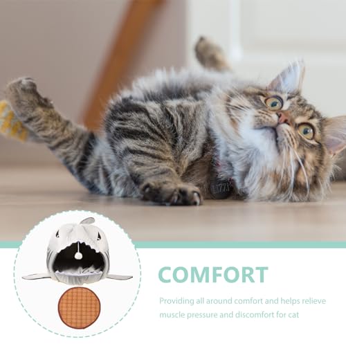 Yardwe Covil De Tubarão Para Animais De Estimação Local De Dormir Para Animais De Estimação Casa Par