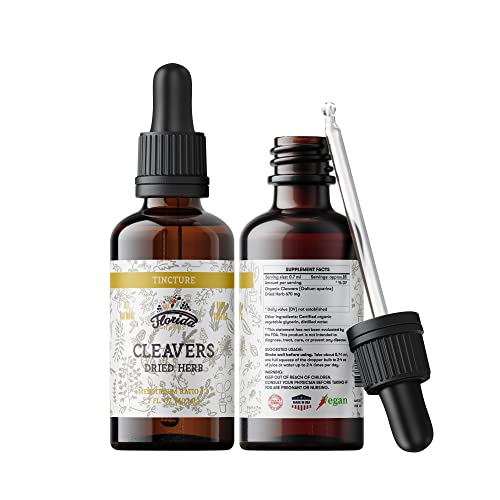 FLORIDA HERBS Cleavers Tincture Organic Cleavers Extract Cleavers Drops (Galium aparine) Dried Herb