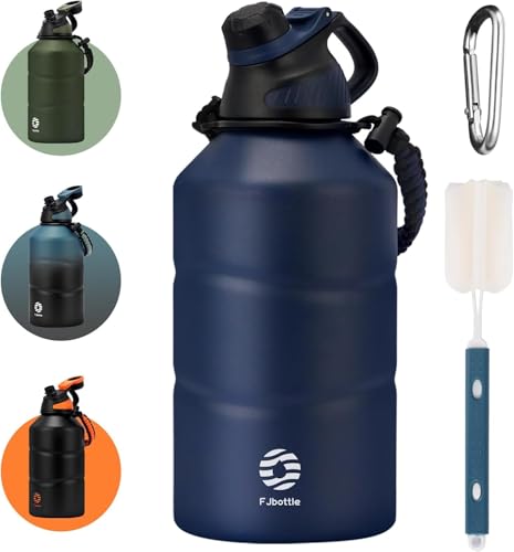 Fjbottle Gourde Isotherme Inox Étanche Couvercle Magnétique 1,9l