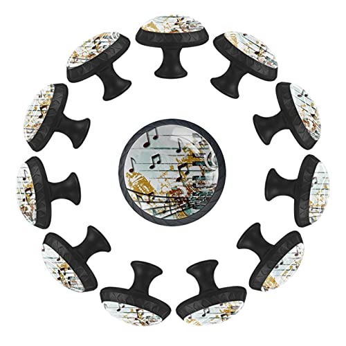 Boutons de tiroir note de musique 35mm pour rénover facilement une commode usée - 2