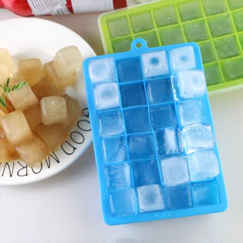 Tao Cicada Ice Cube Tray, 3 Pack Silicone Mini Ice Cube Molds, Silicone Mini Ice Cube Mold, 24 Cube Per Silicone Small Ice Mold, Easier To Release, Bpa Free For Cocktail/Whisky/Beverages #TOP3