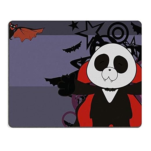 Musmattor panda björn dracula tecknad bakgrund i vektorformat matta anpassad skrivbord laptop spelmusmatta