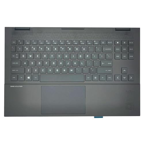 Jxjslp �����p HP Omen 15-EK 15-EN TPN-Q236 Q238 15-EN0013DX �p�[�����X�g �A�b�p�[�P�[�X �o�b�N���C�g�L�[�{�[�h�A�Z���u���t�� M00666-001 �u���b�N