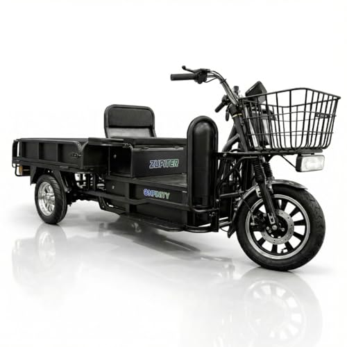 Image of Enfinity Zupiter XL Low Speed 3-Wheeler Electric Loader Scooter with 60V Lithium-Ion Battery & Charger, 80-90 km Range, 600 kg Weight Capacity, Non-RTO