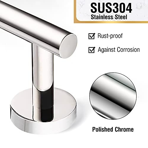 Hitslam Chrome 31.6 Inch Towel Bar For Bathroom, Sus304 Stainless Steel Bathroom Towel Rack Wall Mounted thumb #5