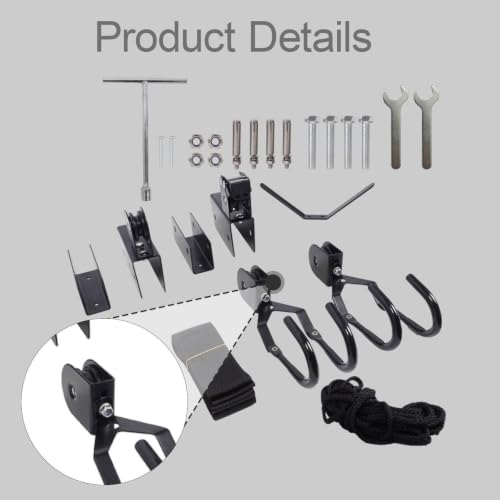 Soporte de techo multifuncional de poleas para cargas de 60 kg 3