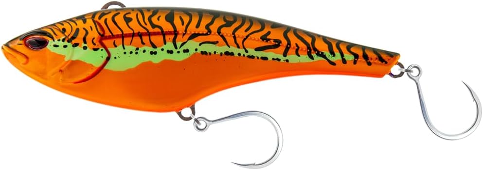Nomad Design Madmacs High-Speed Trolling Lure โ Offshore Sinking Minnow with BKK Hooks, Heavy-Duty Split Rings & Autotune System for Tuna, Wahoo & GT