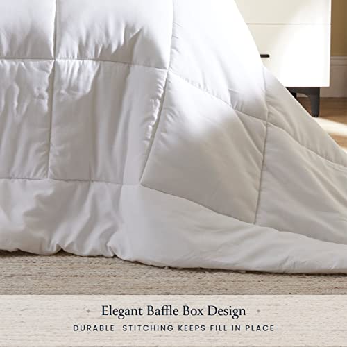 Belador BL-B White Comforter Duvet Insert Twin Size Bed Comforter- All-Season Down Alternative Comforters thumb #4