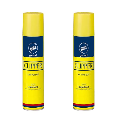 Clipper - Lata de 300 ml de Gas Butano Universal para Mecheros | Reutiliza Tus Encendedores con Nuestro Gas (2 uds)