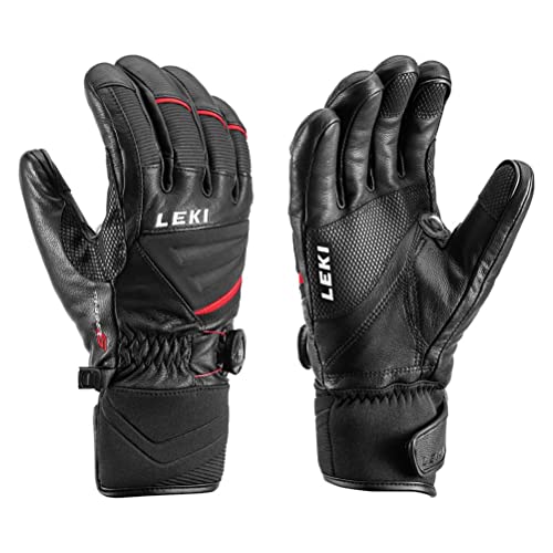 LEKI Griffin Tune S Boa Skihandschuhe für Herren, Schwarz/Rot (701) 11