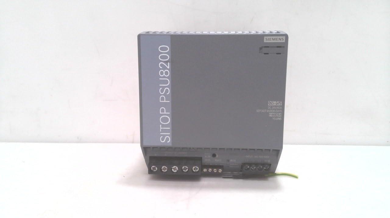 Siemens, 6EP3436-8SB00-0AY0, SITOP PSU8200 24 V/20 A stabilized Power Supply Input: 400-500 V 3 AC Output: 24 V DC/20 A
