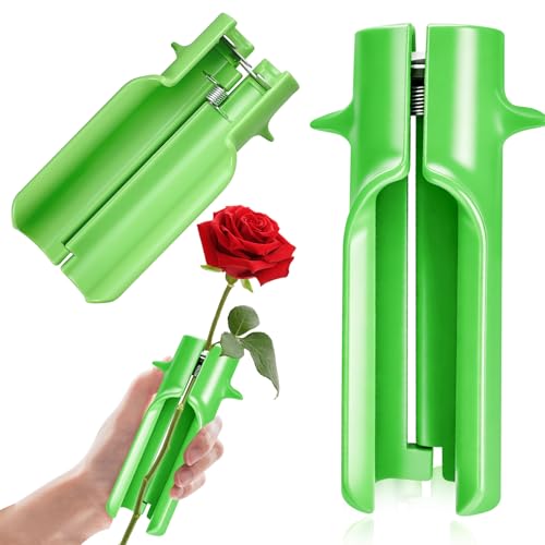 Rose Thorn Stripper Tool Thorn Remover Leaf Stripper Tool Flower Cleaner Cutter Flower Shop Gardening Floral Arrangements Clean Stem Green New Upgrades Efficient for Home Professional Florist