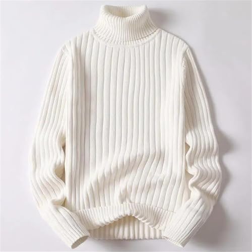 Mens Turtleneck Sweater Knittde Pullovers Fall Winter Long Sleeves Slim Fit Warm Knitted Pullovers Tops3