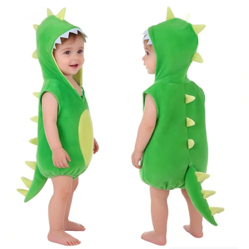 Beipegin Mono Bebé Disfraz Animales Bebe Disfraz Dinosaurio Abeja Ropa con Capucha Traje de Cosplay Bebé Niña Niño 0 36 Meses