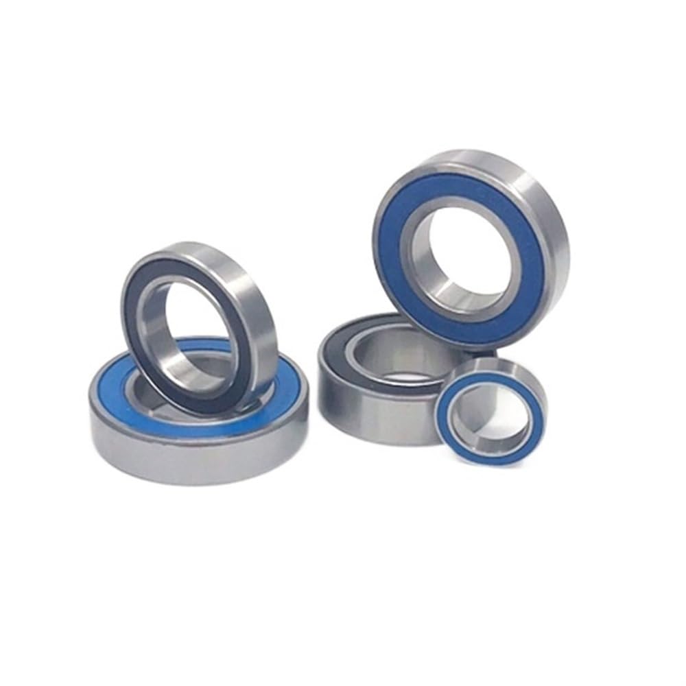 ZBJGBUIA 2 Pcs 163110-2RS Si3n4 Bola Hibrida Keramik Bearing 16X31X10 Mm 163110 2RS Sepeda Roda Bawah Bracket Perbaikan Bantalan