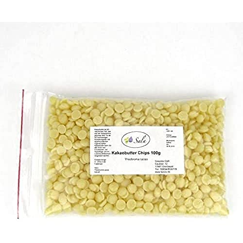 Sala Kakaobutter Chips Pastillen Lebensmittelqualität konv. 100 g Beutel