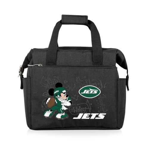 Image of PICNIC TIME NFL Mickey Mouse On The Go Lunch Bag - Soft Cooler Lunch Box - Insulated Lunch Bag, (Black)