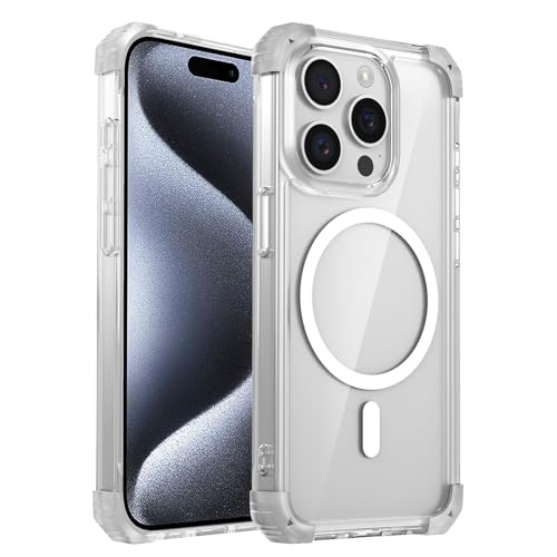 Coque iPhone 15 Pro Max transparente magnétique et fine antichoc