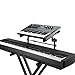 OnStage On-Stage KSA7500 Universal Second Tier for X-Style Keyboard Stand (for Stacking Keyboards, Electric Pianos, Synths, and Organs, 60 lb Capacity, Adjustable, Nonslip Arms and Feet, Metal, Black)