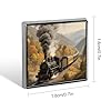 Steam Train in The Valley Lapel Pin Brooches Square Fashion Brooch Pin Cute Button Badges Alloy Button Pins Enamel Pins Metal Pinback for Hat Shirt Clothing Bags #1