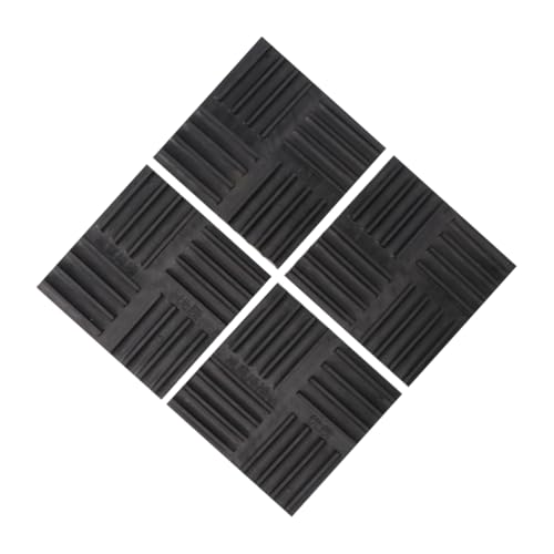 OUNONA 4 Pcs Anti Vibration Mat Vibration Pads Anti Vibration Dryer Pads Washing Machine Vibration Mat Anti Vibration Mounts Vibration Isolation Pads Anti Vibration Pad Black