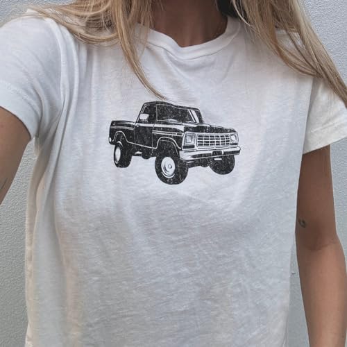 Graphic Baby Tees for Women Teenagers Y2k Flower Print Crop Tops Vintage 90s Aesthetic Grunge Tees Summer Shirts2