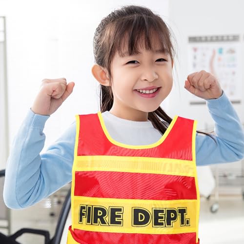 Chaleco Disfraz de Bombero para Niños VALICLUD miniatura 3