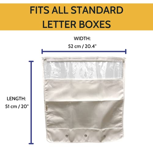 image for Nevkha Slimline Mail Slot Catcher, Post Letter Box Cage Ideal for UPVC