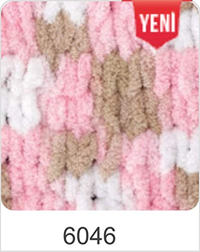 Image of Alize Puffy Color Baby Blanket Yarn Lot of 4skn 400gr 39.3 yds 100% Micropolyester Soft Yarn Hand Knitting Yarn (6046)