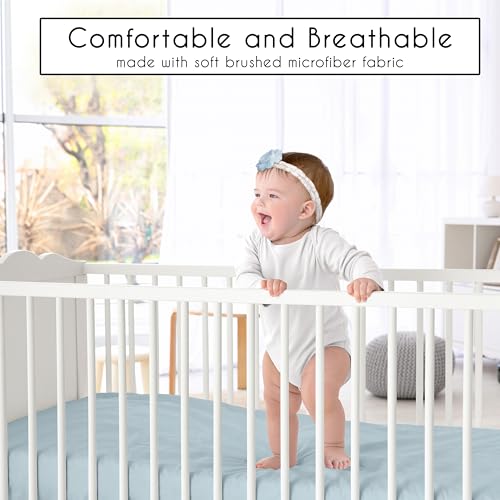 Image of Sweet Jojo Designs 2-Piece Baby Crib Sheets Set (Ocean Seashells) for Boys or Girls, Infant Nursery, Toddler Room - Standard Size (Gender Neutral, Nautical, Beach Theme, Starfish, Watercolor, Coastal)